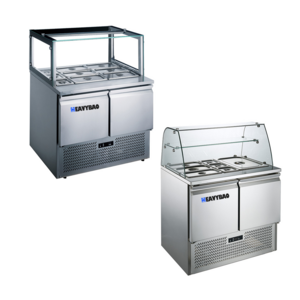 Manufacturer Commercial Kitchen Refrigerator Double Temperature Freezer&Chiller Display Fridge Refrigeration Equipment