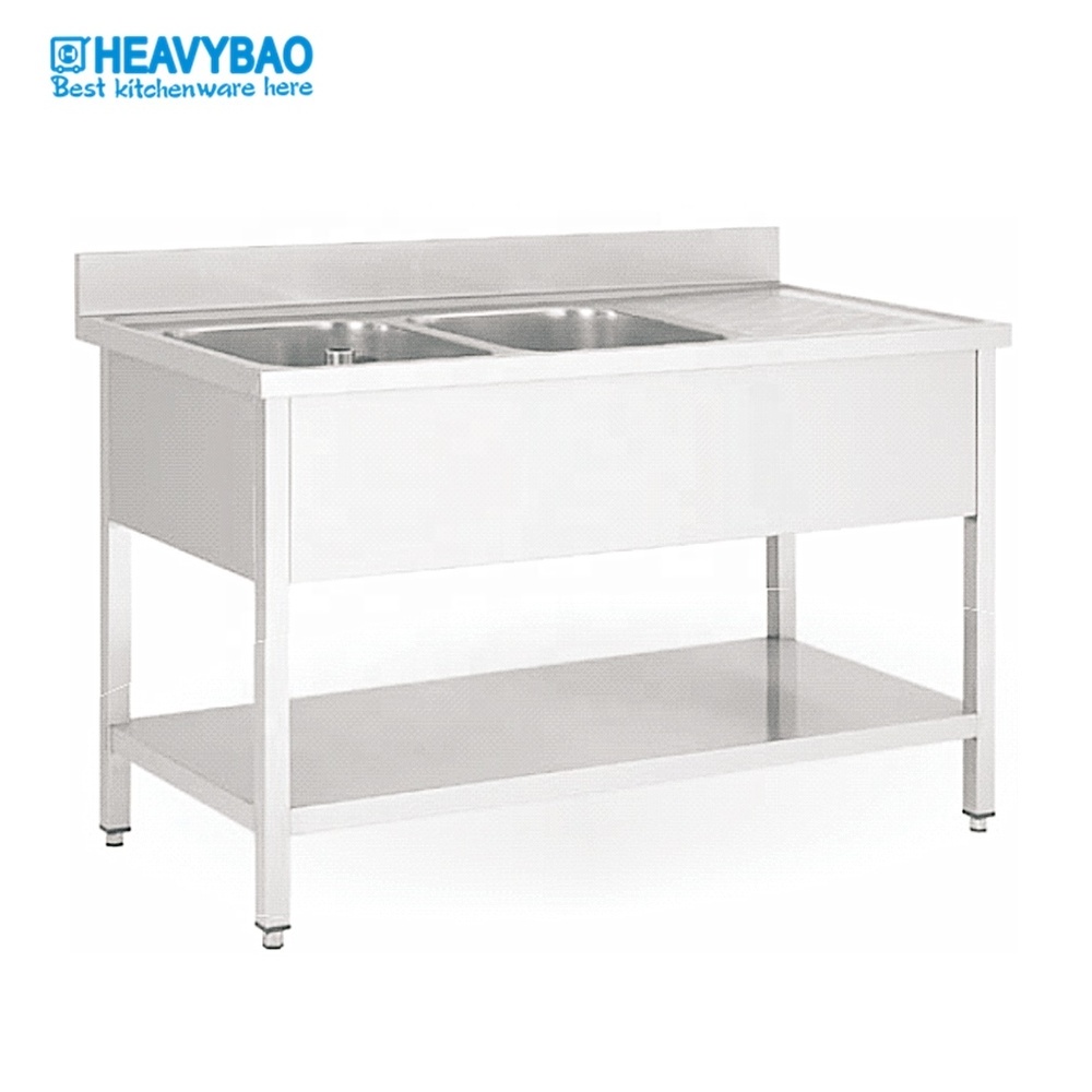 Heavybao Stainless Steel  Single Bowl Kitchen Sink With Table Stand