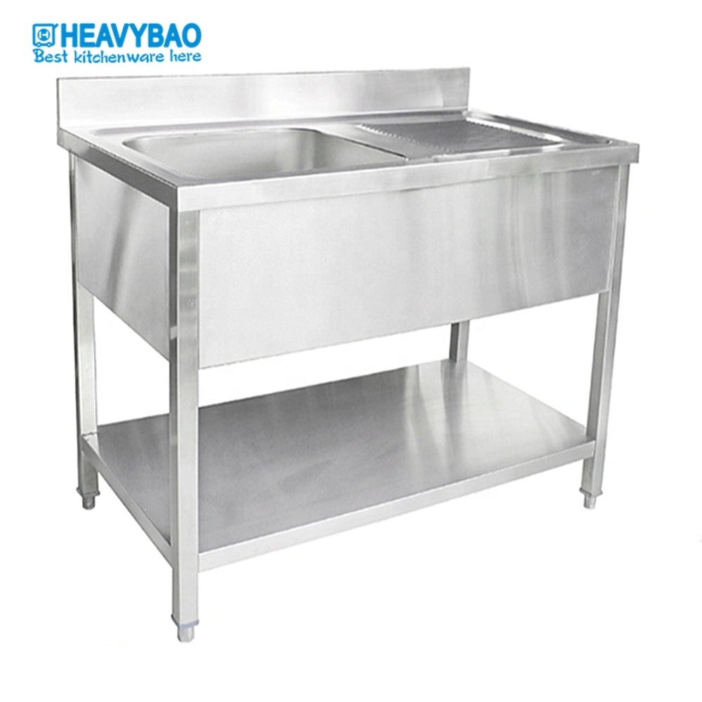 Heavybao Stainless Steel  Single Bowl Kitchen Sink With Table Stand