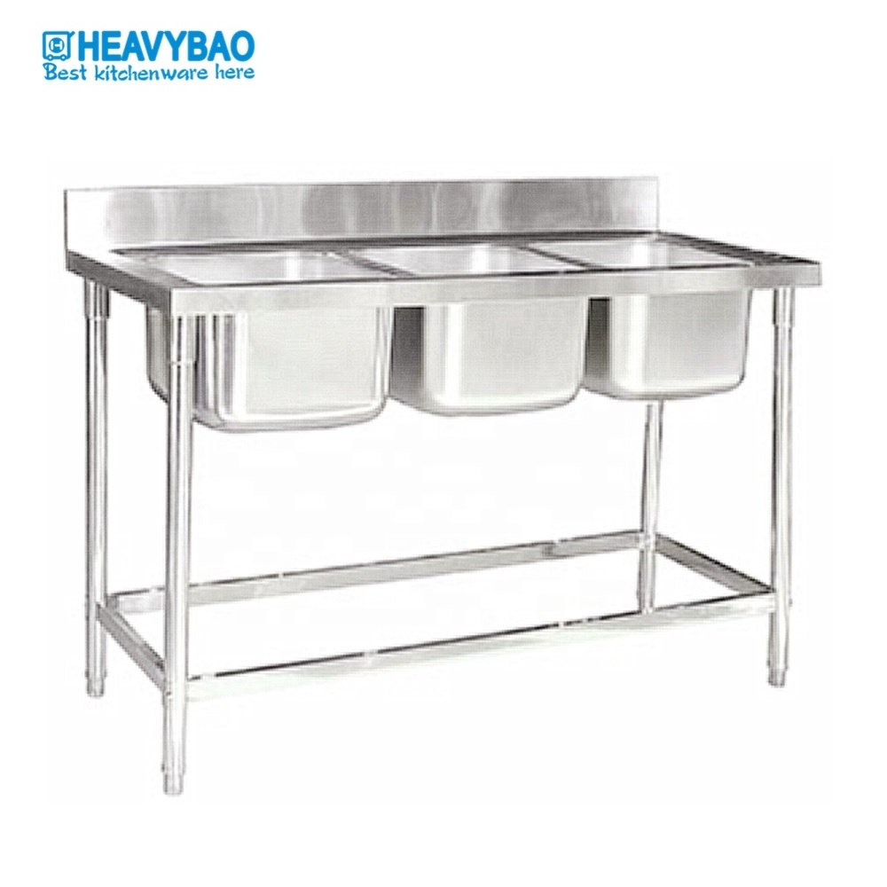 Heavybao Stainless Steel  Single Bowl Kitchen Sink With Table Stand