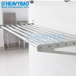 Heavybao High Quality Hotel Kitchen Restaurant Stainless Steel 350mm Width-Wall Mounted Shelf