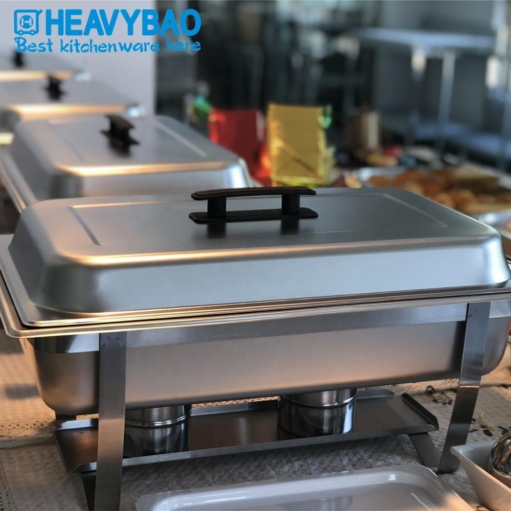 Heavybao High Quality Rectangle Stainless Steel Hot Box  Food Warmer For Catering Serving Chafing DIshes