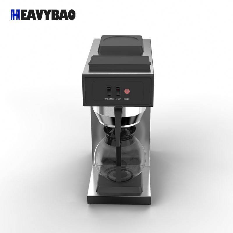 HEAVYBAO Stainless Steel Electric Coffee Machine Commercial Maker Filter Drip Coffee Machine American Coffee Machine