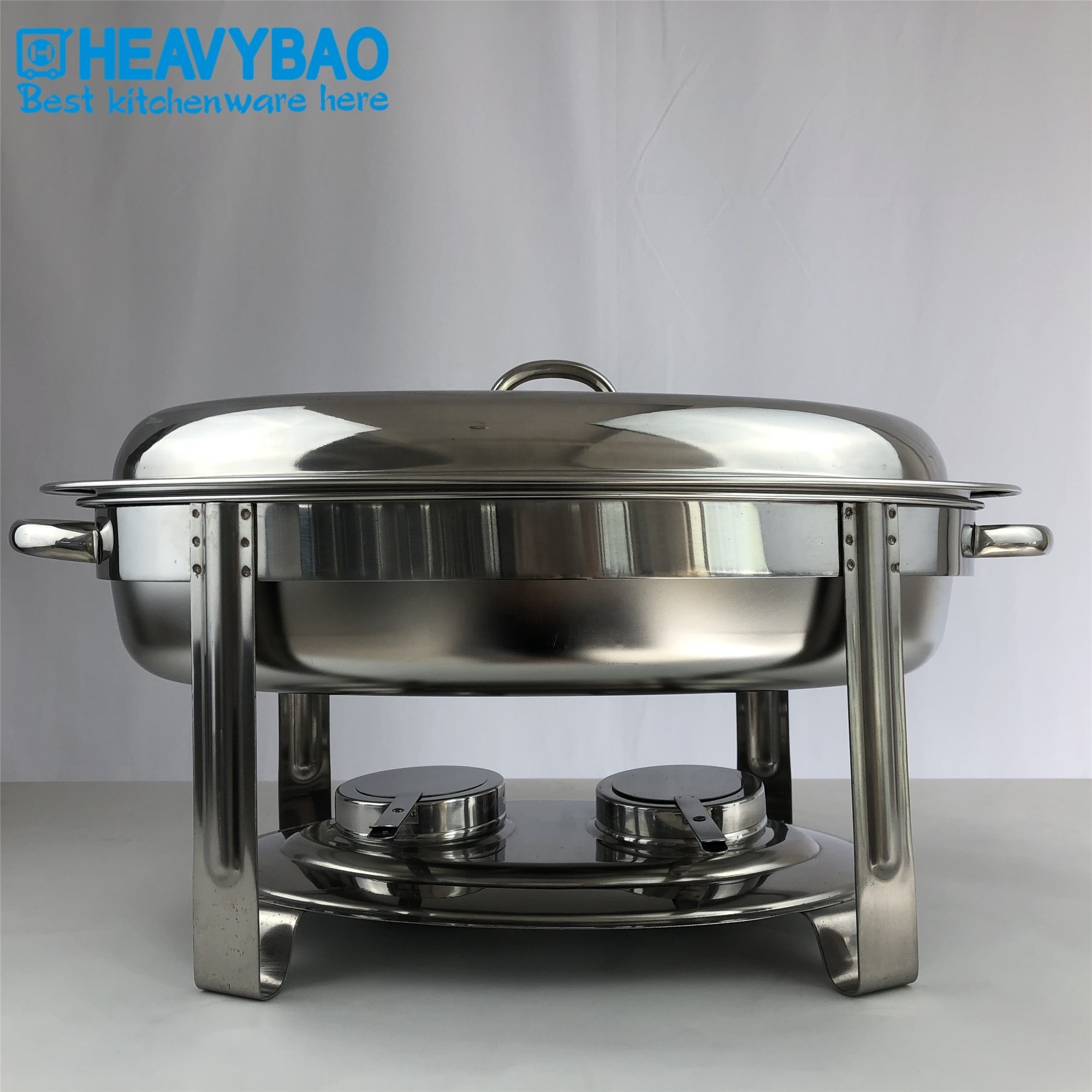 Heavybao High Quality Countertop Vertical Food Warmer Display For Hotel Oval Chafing DIsh