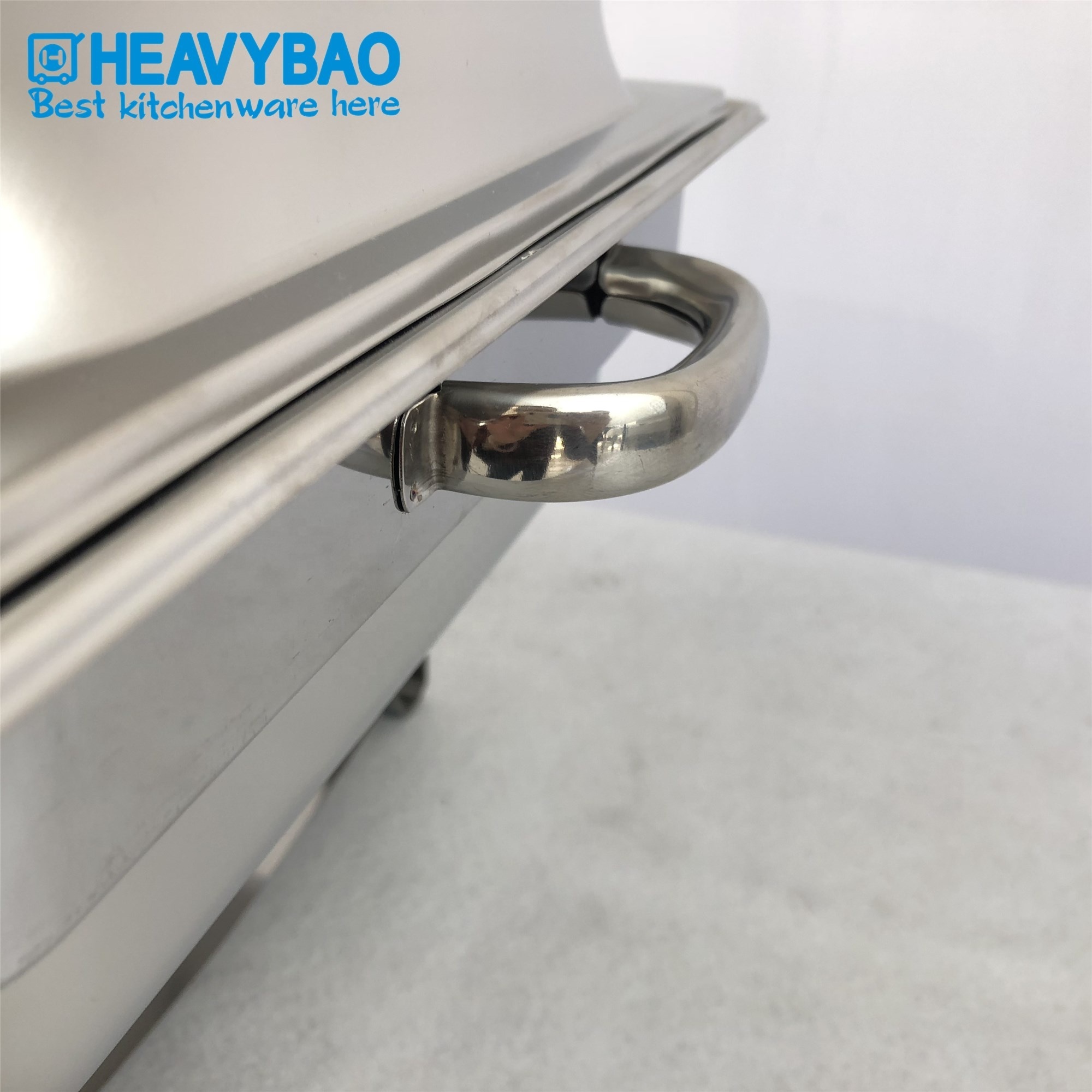 Heavybao High Quality Commercial  Restaurant Food Warmer With Candles Stainless Steel Chafing Dishes