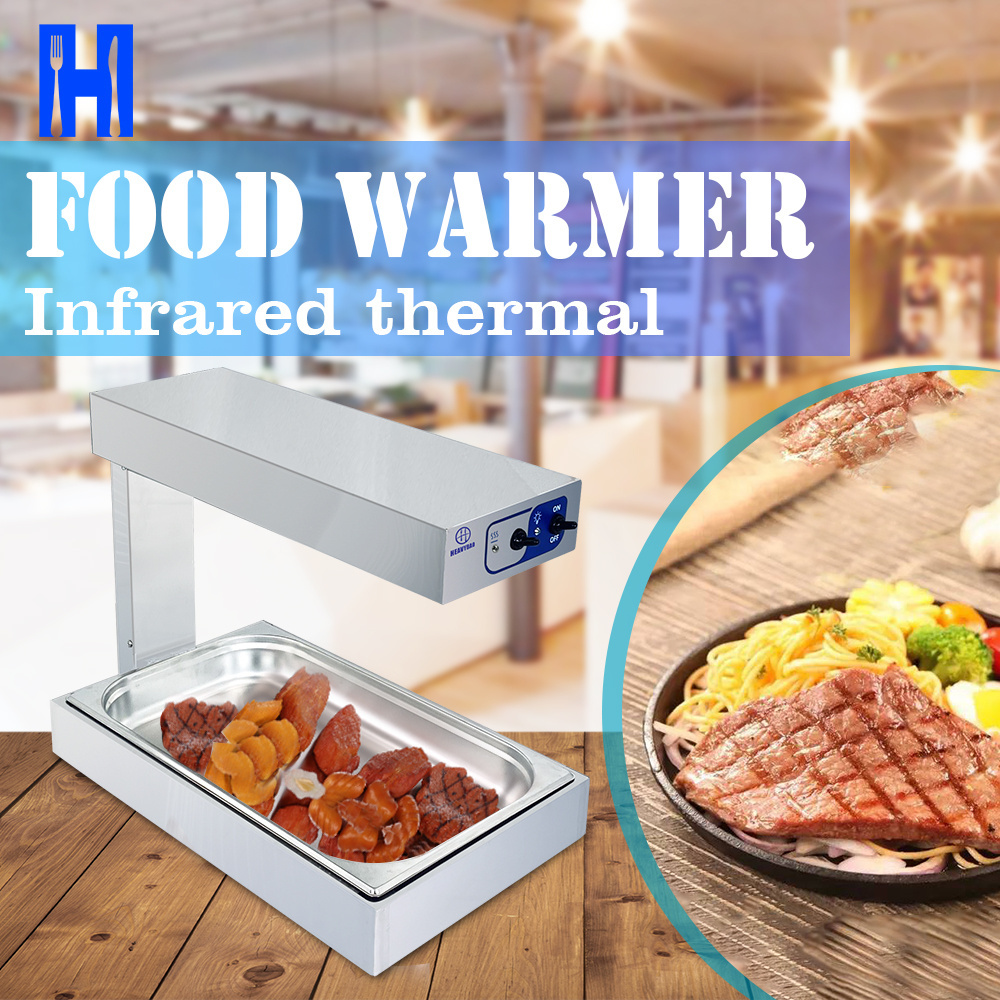 Heavybao Food Heat Warming Lamps Stainless Steel Carving Light Buffet Station Electric Infrared Food Warmer Lamp