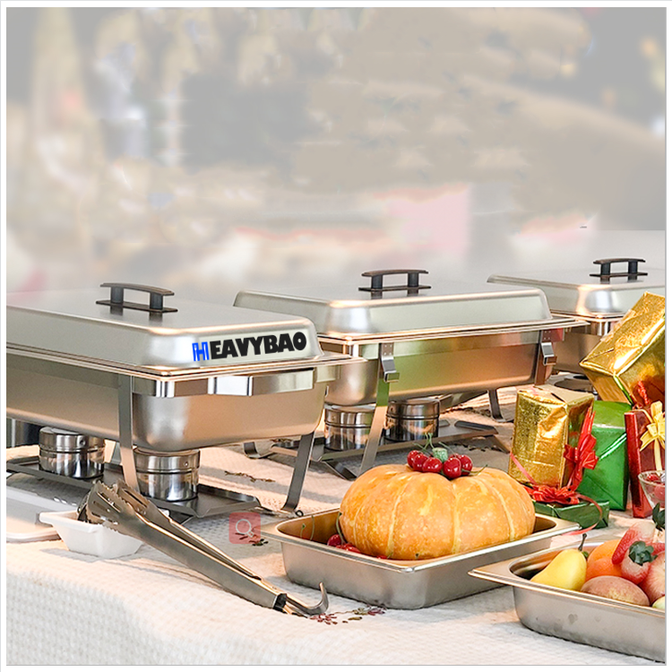 Hot selling 9L stainless steel restaurant equipment in china chafing dish heater with fuel holder