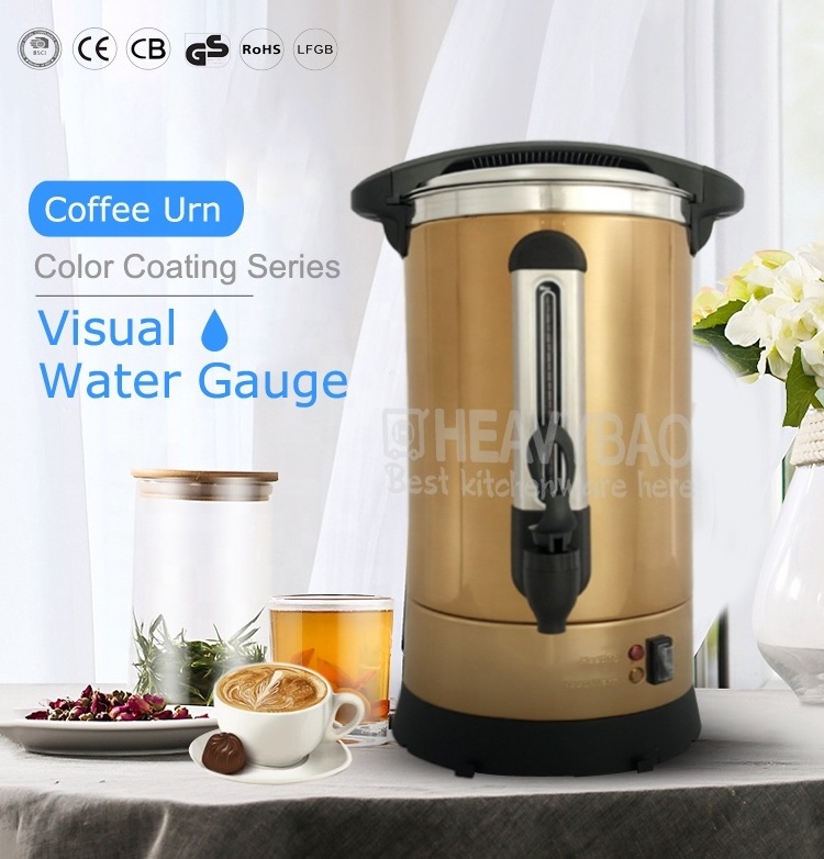 Heavybao Commercial Hot Water Dispenser, Tea Thermos Coffee Urn Milk Tea Bucket,  Great for Parties