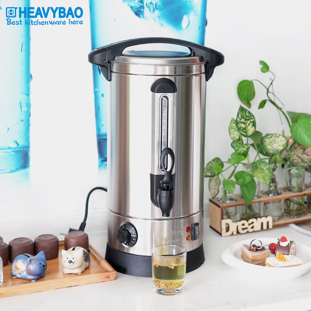 Heavybao 10 20 Liter Electrical Heater Dispenser Hot Coffee Percolator Mulled Wine Water Boiler Urns For Hotel