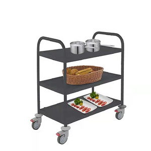 Heavybao Stainless Steel 3 Tiers Water Transfer Beverage Serving Hand Trolley cart With Wheels