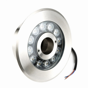 Stainless steel 170gK-9 *1W underwater waterproof Led fountain lamp underwater middle hole lamp