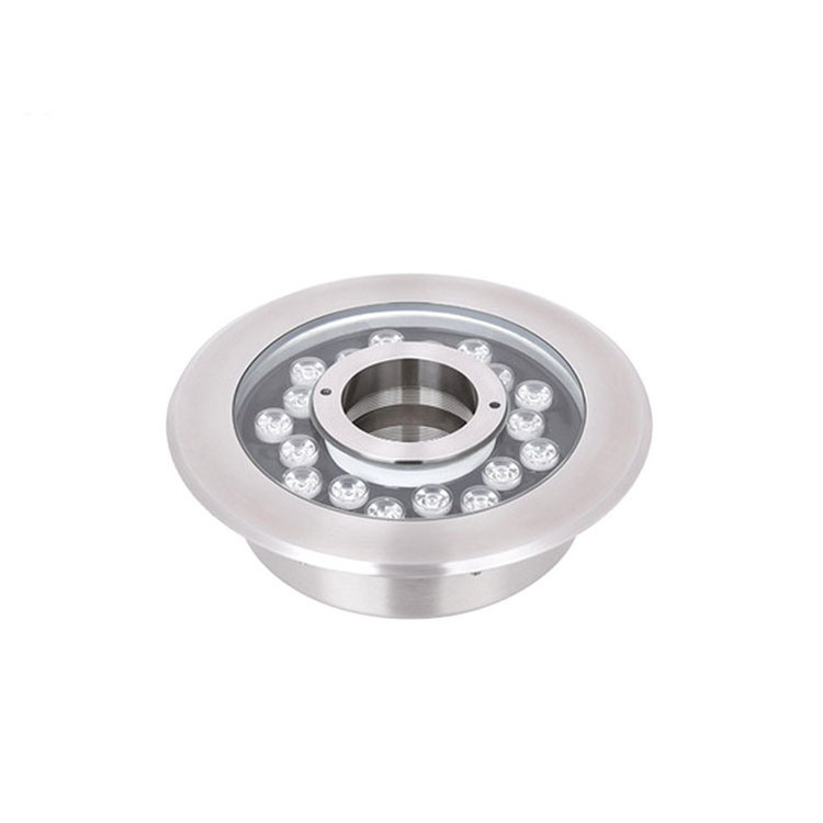 Stainless steel 170gK-9 *1W underwater waterproof Led fountain lamp underwater middle hole lamp