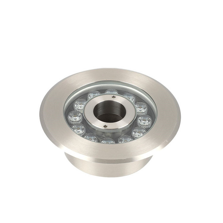 Stainless steel 170gK-9 *1W underwater waterproof Led fountain lamp underwater middle hole lamp