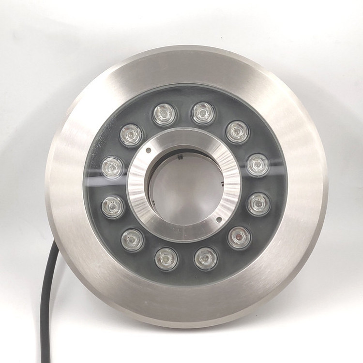 Stainless steel 170gK-9 *1W underwater waterproof Led fountain lamp underwater middle hole lamp