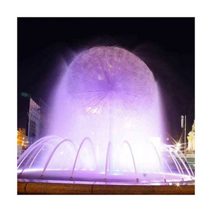 Professional Production Stainless Steel Floating Sphere Fountain Big Dandelion Water Fountains