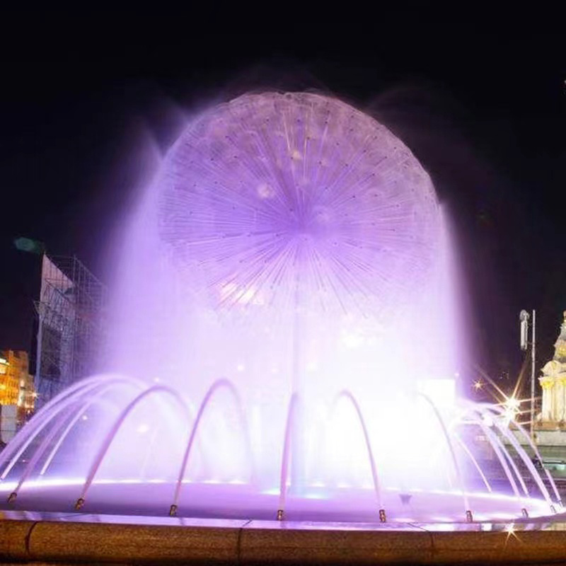 Custom Designs Garden fountain dandelion sphere fountain stainless steel floating fountain