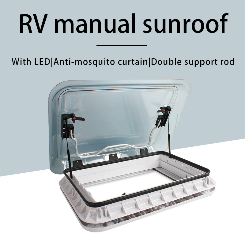 HEYRV Hot Sale  500 x 700mm  with LED Light Anti-yellow Insert Proof Sunshade Camper Motorhome Caravan RV Windows