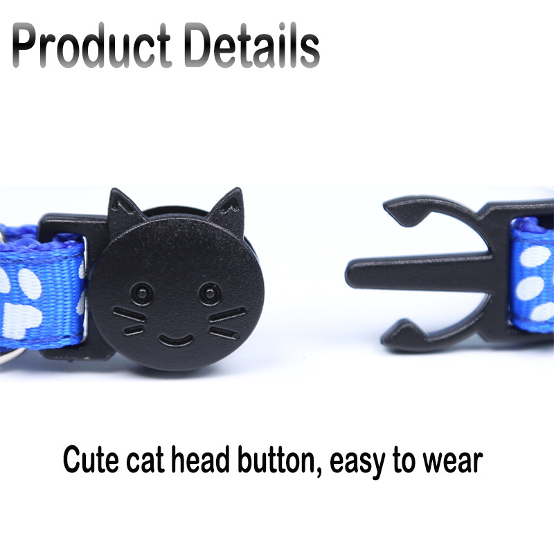 High Quality pet collars pet necklaces Personalized Breakaway Pet Accessories nylon cat dog collar cat collar with bell