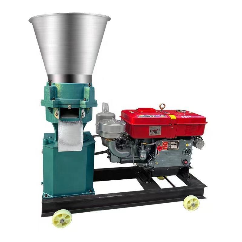 New machine 2 Year Warranty Wood Chip Biomass Straw Mini Pellet Flat Die Small Scale Wood Pellet Mill Feed Processing Machine