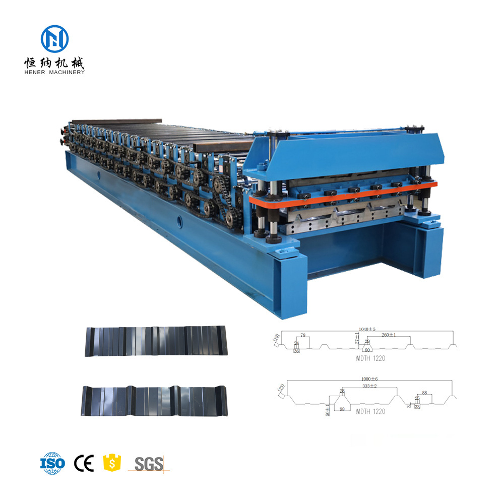 High Quality Automatic Trapezoidal Roofing Sheet Double Layer Roll Forming Machine For Building Material Machine