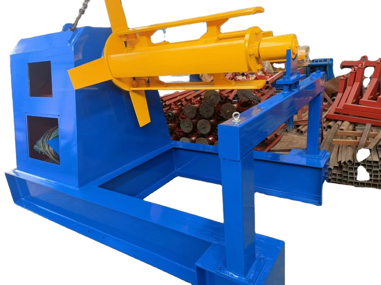 3T 5T hydraulic uncoiler  steel coil winding machine