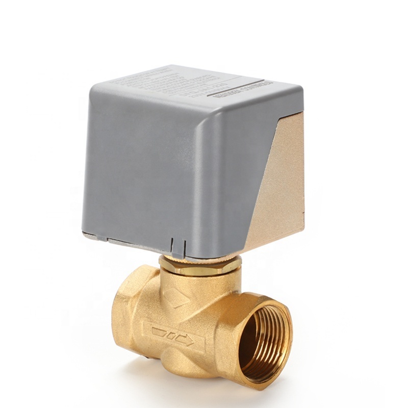 OEM ODM Hvac Control Forged Brass Heating System Motor Driven Valve Price Fan Coil Zone Valves