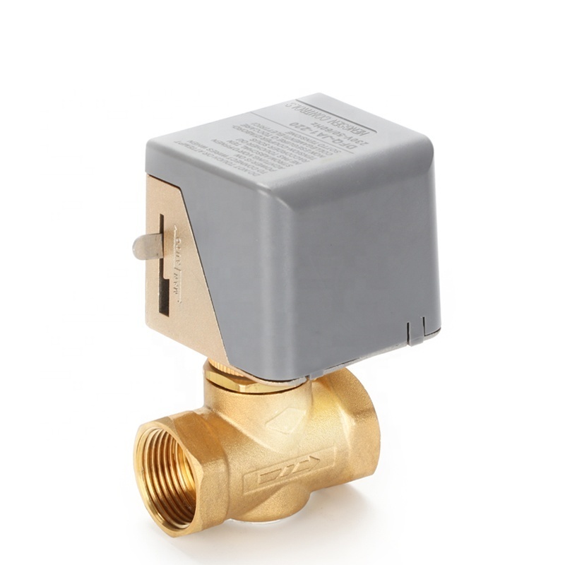 OEM ODM Hvac Control Forged Brass Heating System Motor Driven Valve Price Fan Coil Zone Valves