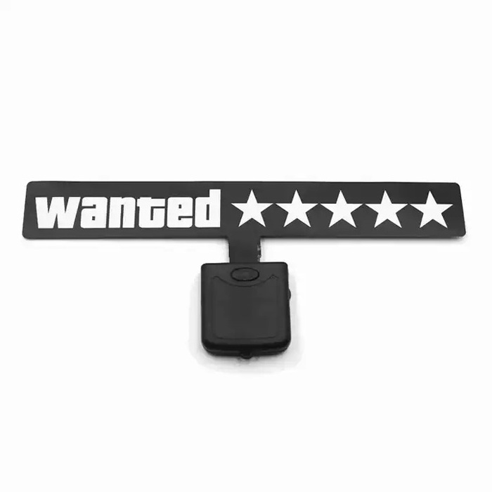 EL glow sticker for car electric sticker glow in the dark led light up 5 stars wanted sticker for car decoration