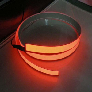 High Quality waterproof 12v Electroluminescent glowing el strip Cuttable EL tape wholesale