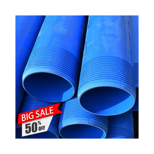 110-355 mm 12inch 180 mm 5 6 inches pn 10 dn 140 screen borehole borewell Slotted pvc well casing Pipe for deep water belled end