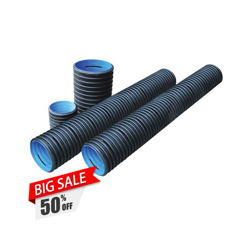 High quality Large Diameter 12 inch plastic culvert pipe hdpe double wall corrugate pipes Sn8 Hdpe Corrugated Pipe