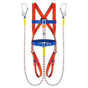 Outdoor Fall Protection Double Large Hooks 5-point Full Body Safety Harness for Work at Height