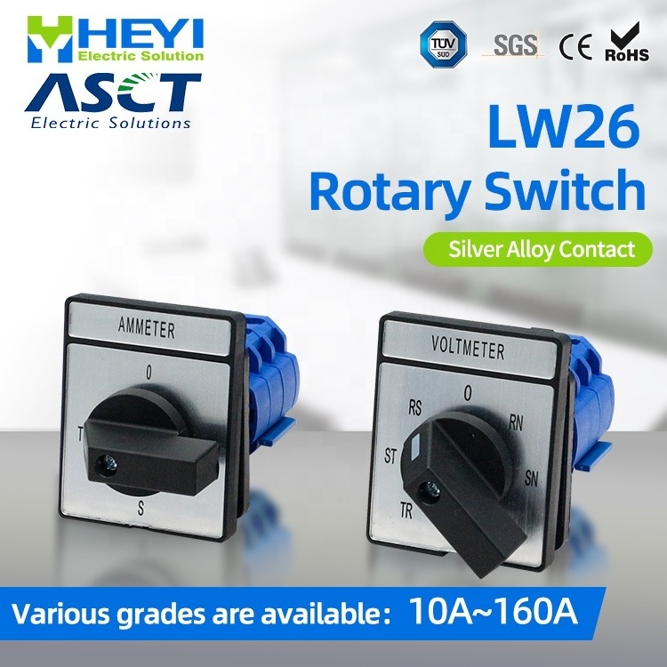 LW26 AC 10-315A electrical rotary switches 4 positions 440V rotary cam switch