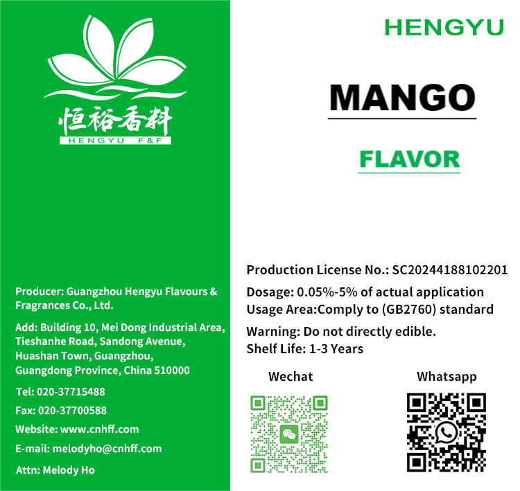 China manufacturer supply original mango fruit flavor sweet flavor for Beverage Drinks Candy Baking ice cream and other food