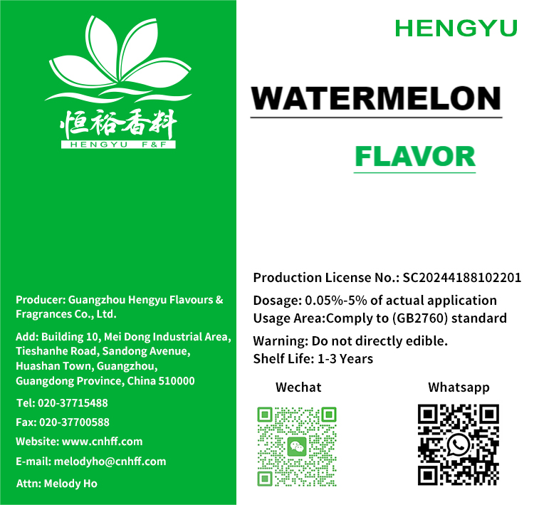 New research watermelon fruity aroma food flavoring for baked food energy drinks and beverages tobacco