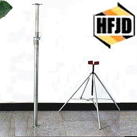 Gi Heavy Duty Adjustable Telescopic Steel Prop For Scaffolding Galvanized Acrow Jack Prop Formwork Tripod