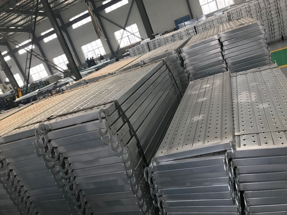 Factory Construction Galvanized /painted/hot dip galvanized Metal Q235 Q195 steel scaffold / scaffolding plank hooks steel scaff