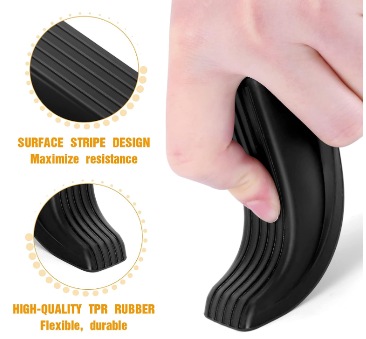 Rubber Door Stoppers for Bottom of Door Door Gaps Sturdy Stackable