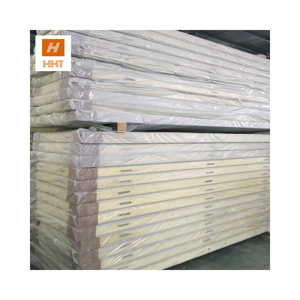 50mm,75mm,100mm,120mm,150mm,200mm Polyurethane PU/PIR Sandwich Panels for Roof, Wall insulation walk in freezer cold room panels