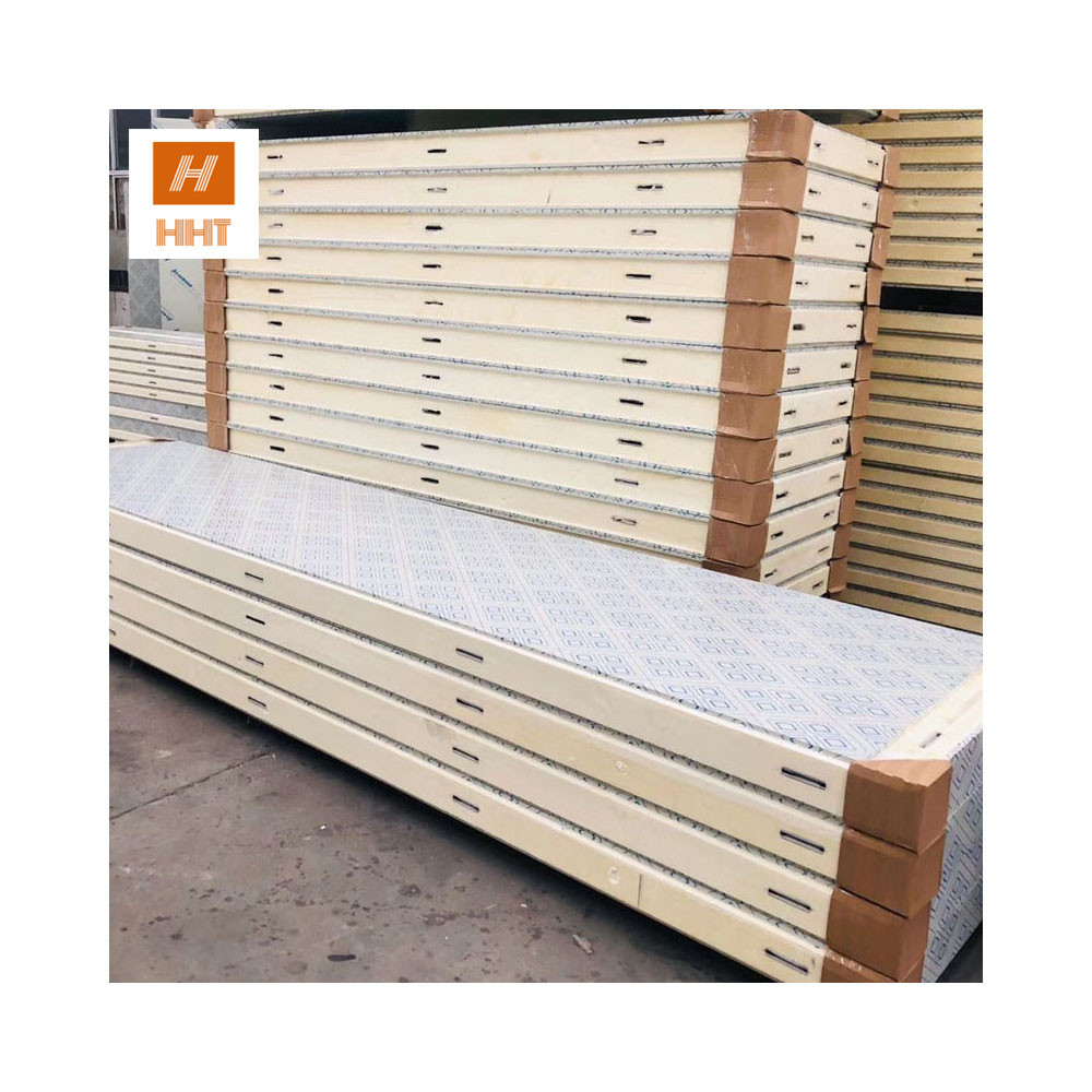 50mm,75mm,100mm,120mm,150mm,200mm Polyurethane PU/PIR Sandwich Panels for Roof, Wall insulation walk in freezer cold room panels