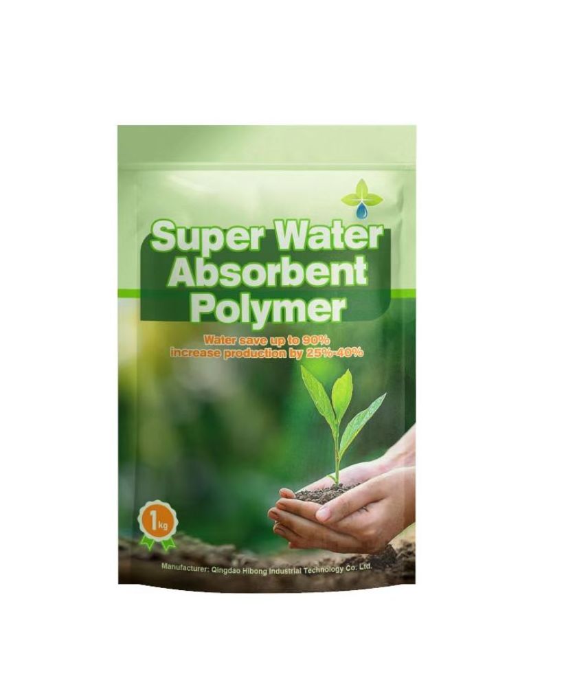 HiBong Hydrogel Fertilizer Sodium Polyacrylate Water Retaining Gel Sap Polymer Potassium Resin for Agriculture