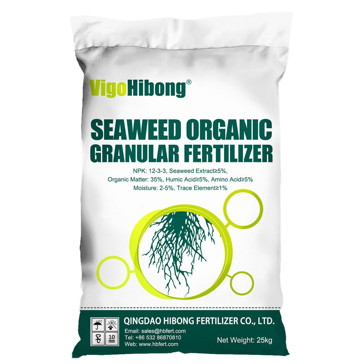 Organic Seaweed fertilizer, Humic and Amino Acid 12-3-3  Npk Fertilizer Granular