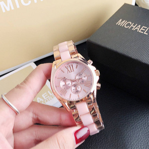 Hifive Factory Cheap Price Quartz Watches Business Men women Luxury Stainless Steel Hand pink watches with logo