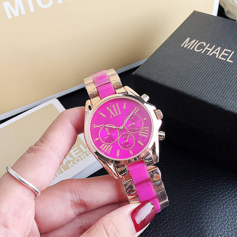 Hifive Factory Cheap Price Quartz Watches Business Men women Luxury Stainless Steel Hand pink watches with logo