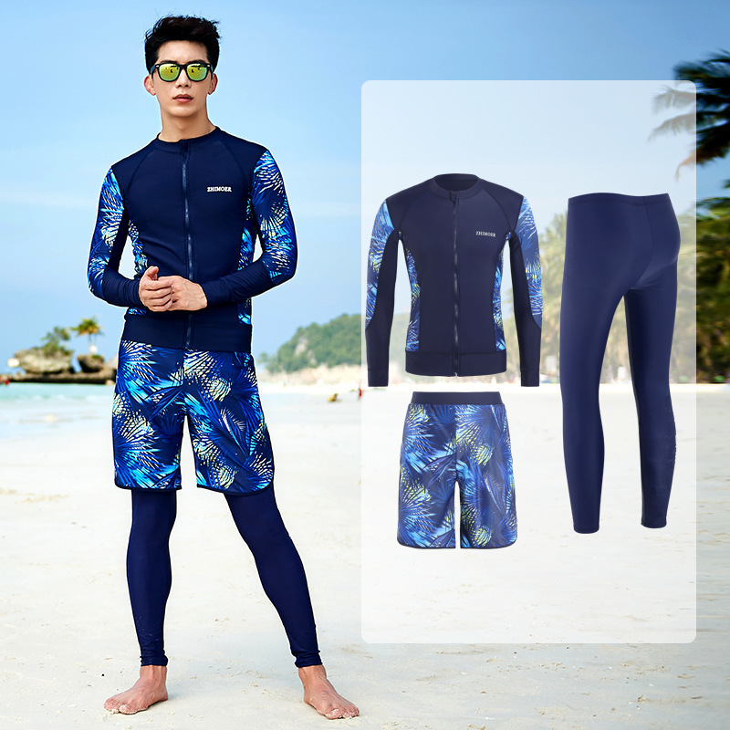 Diving suit men and women long-sleeved couple clothes split suit jellyfish sunscreen surfing snorkeling suit swimsuit