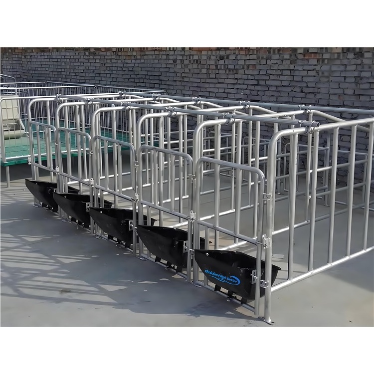 factory direct pig farm equipment pig fattening pen finishing crates galvanized steel stall animal cage pig cage