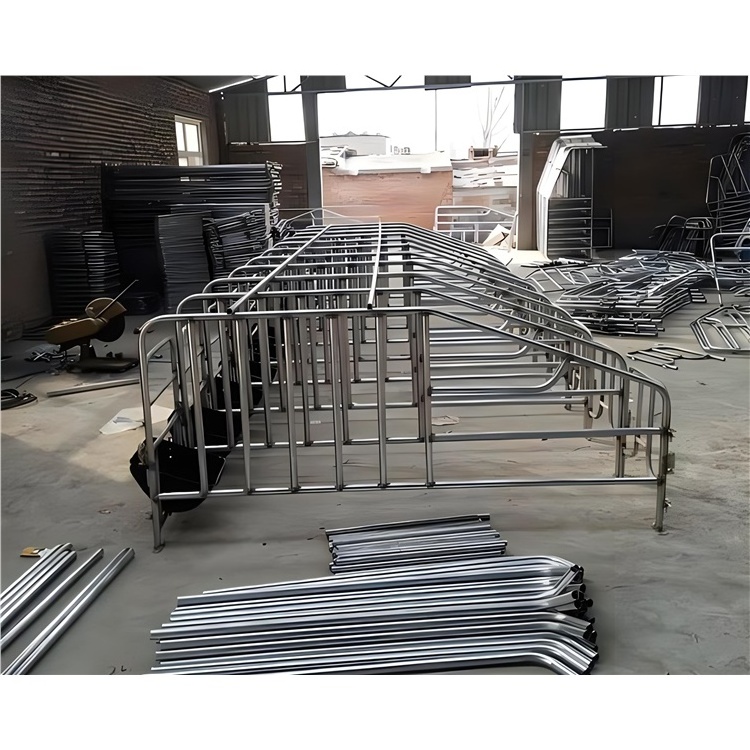 factory direct pig farm equipment pig fattening pen finishing crates galvanized steel stall animal cage pig cage