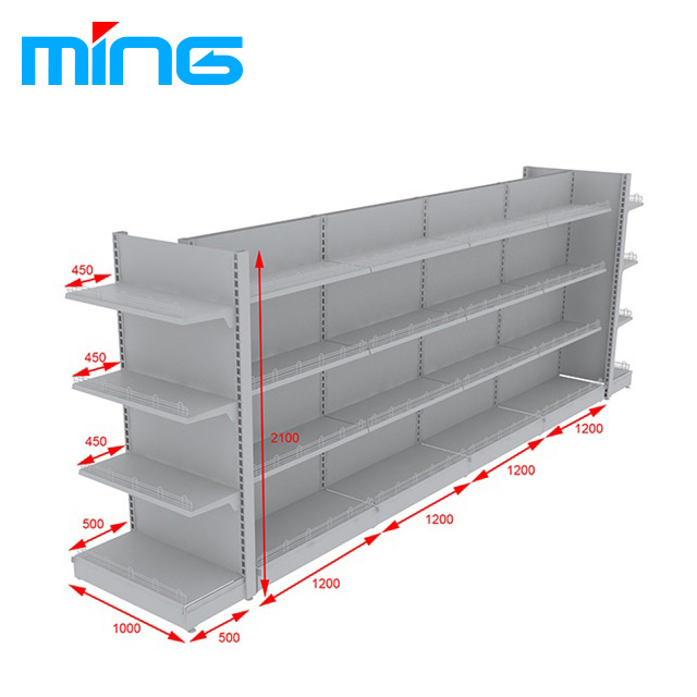 retail shelving system gondola stand shelf supermarket rack