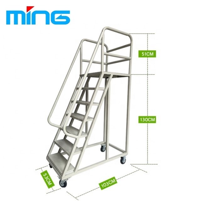 High Quality Warehouse Supermarket Used Movable Stairs