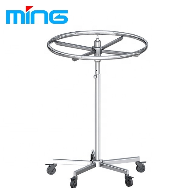 Round Commercial Garment Rack Clothes Display Rack